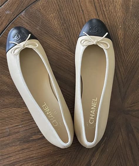 chanel ballerina beige|chanel ballet flats outfits.